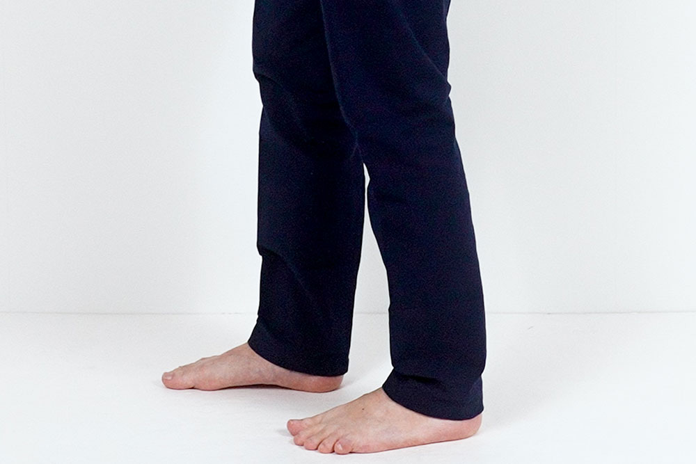 ゴム股引は丈が長いと野暮ったくなってしまうので注意